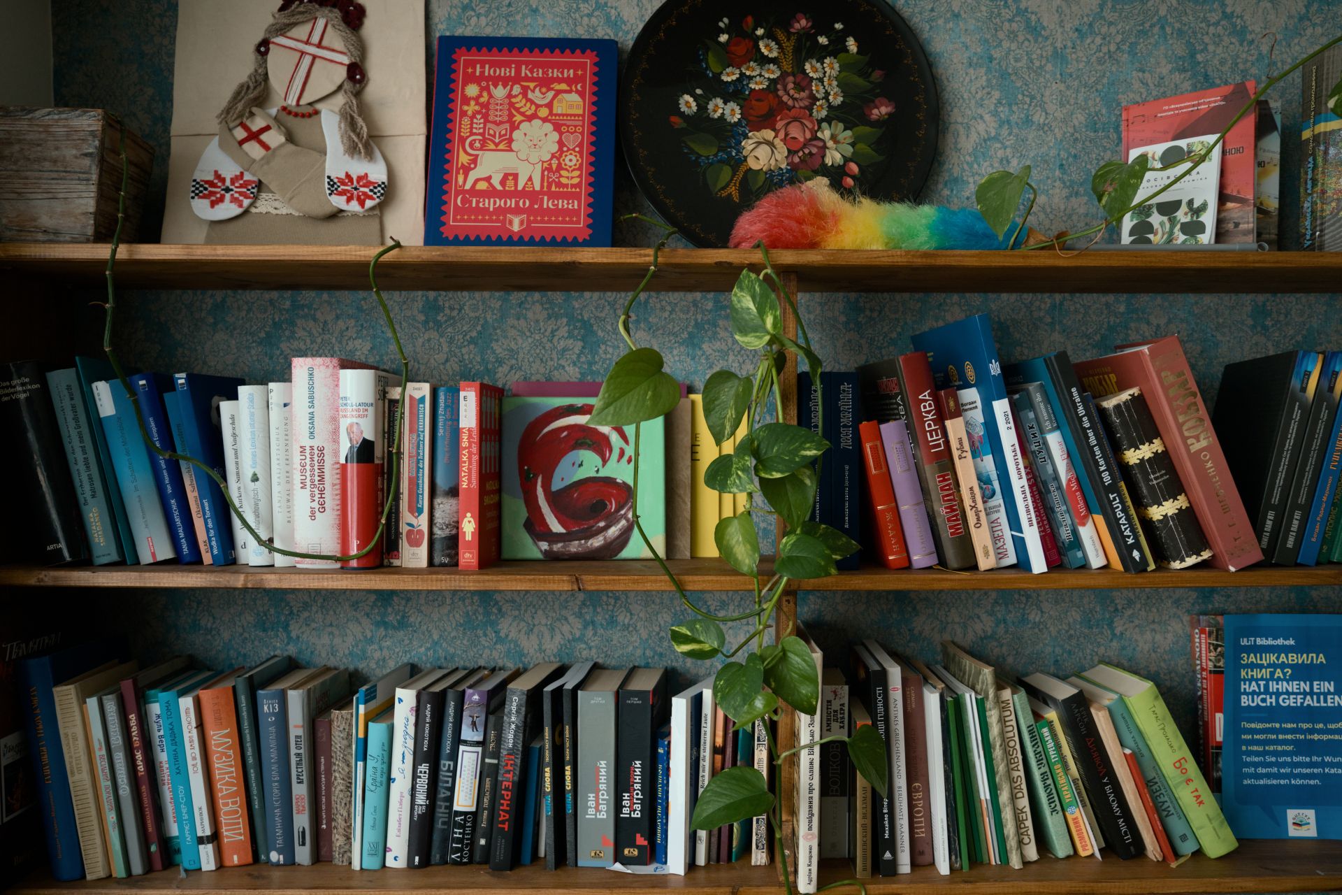 Bibliothek mit Büchern